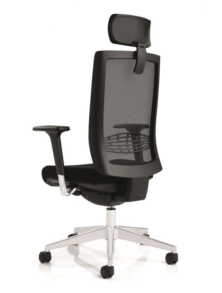 La chaise ergonomique YouToo avec assise en tissu Base noire