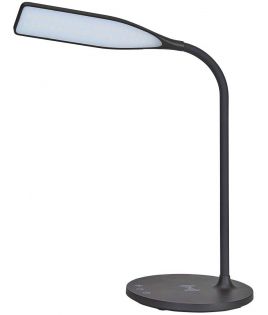Alba - LEDTREK BC - Lampe de Bureau LED à tête orientable - Double Bras  avec Articulation - Economie d'Energie - Réglage facile - Blanc [Classe